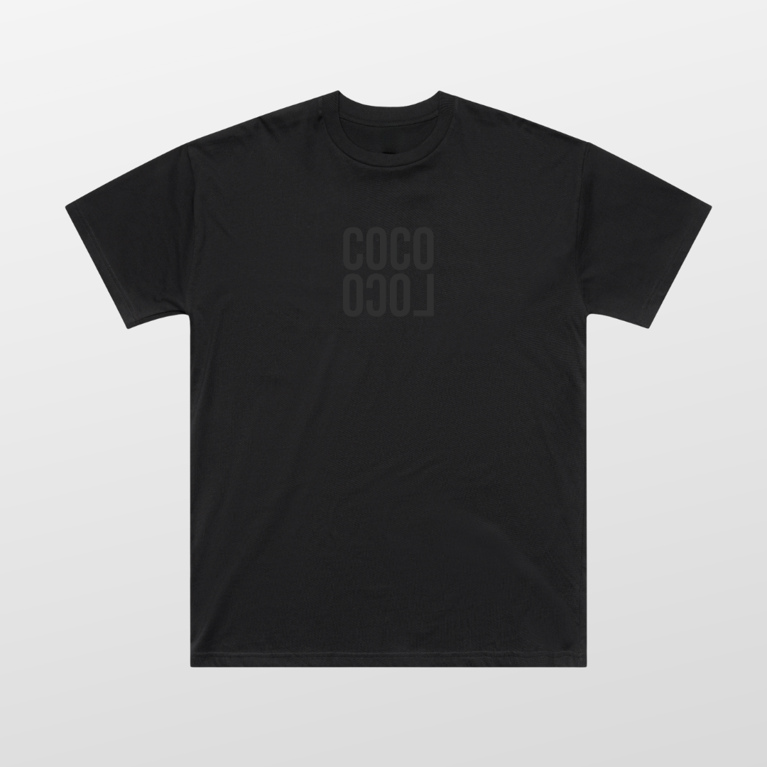 Coco Loco Wears — Miami Nights oversized tee with neon Wonderfruit graphic on black