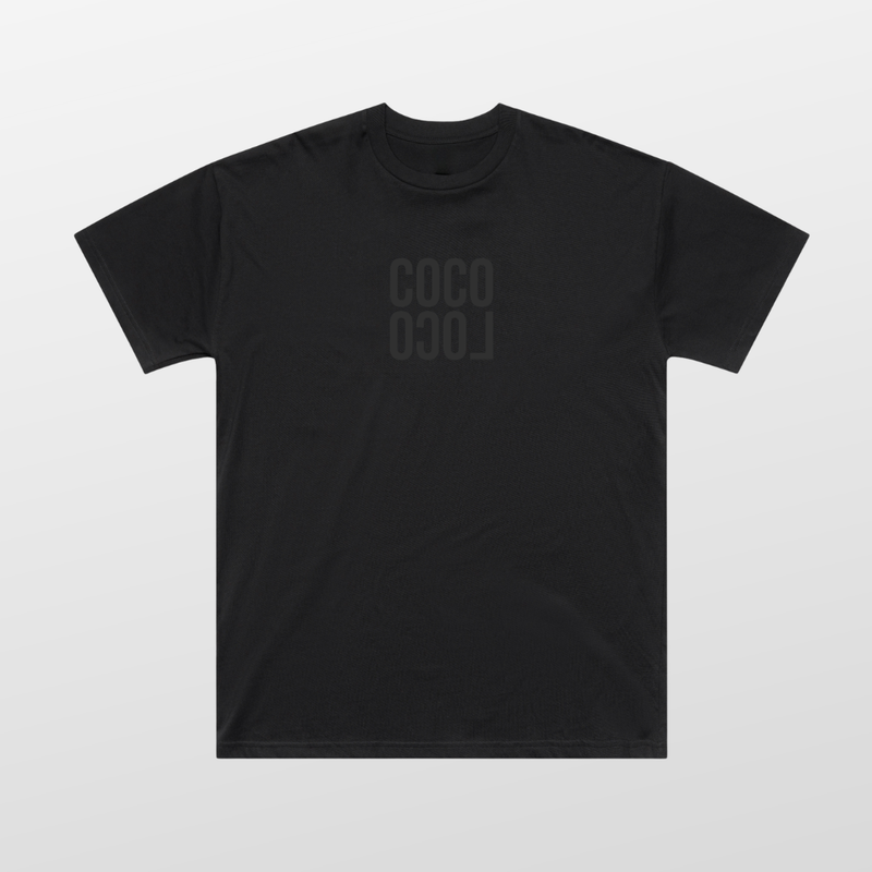 Coco Loco Wears — Miami Nights oversized tee with neon Wonderfruit graphic on black