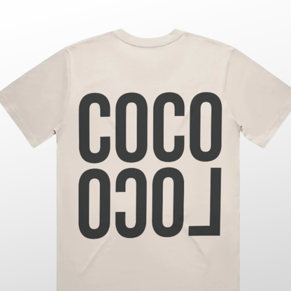 Coco Loco OG Tee back flat lay — black tee with Coco Loco branding
